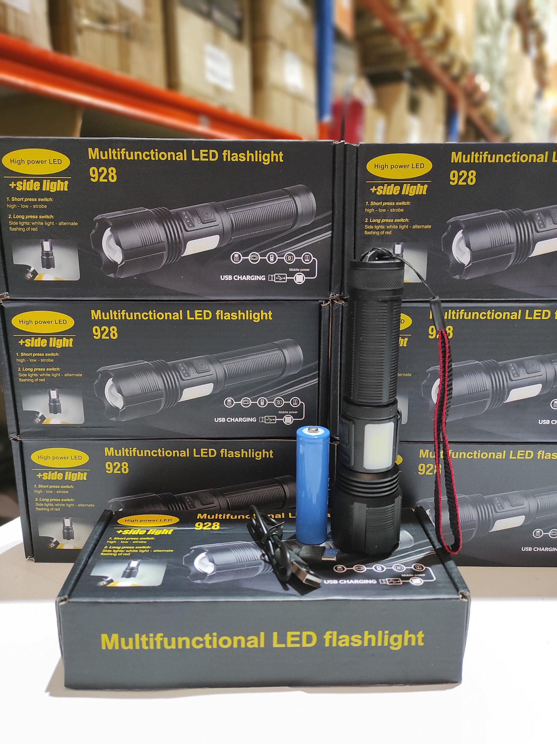 Linterna alta potencia impermeable con zoom - additional image 5